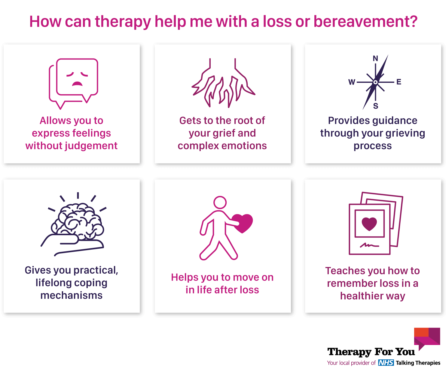 How can therapy help me with a loss or bereavement?