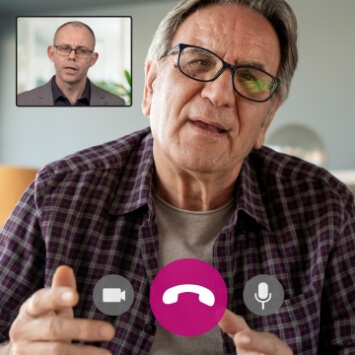 Remote video call mental health support information